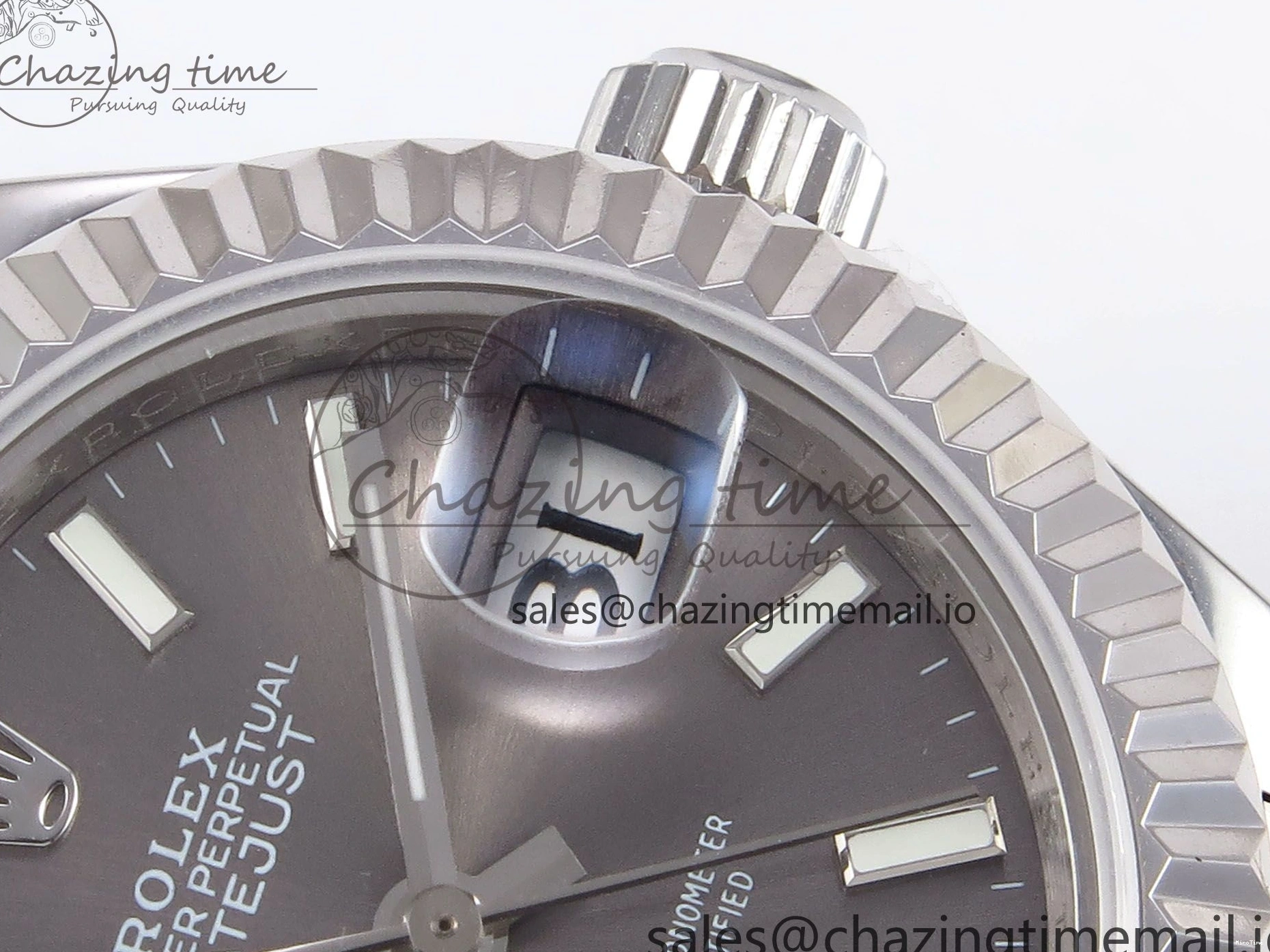 MiroTime 0425 Fashionable DateJust 28MM 279174 SS GMF 1:1 Best Edition 904L Steel Gray Stick Dial on Jubilee Bracelet A 1138